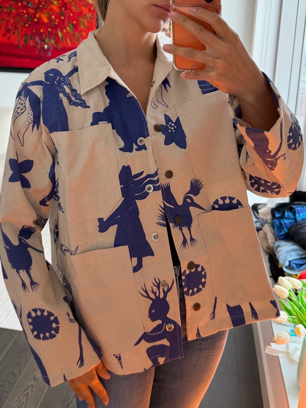 Hombre Necio “Bóveda Celeste” Linen Jacket — Small
